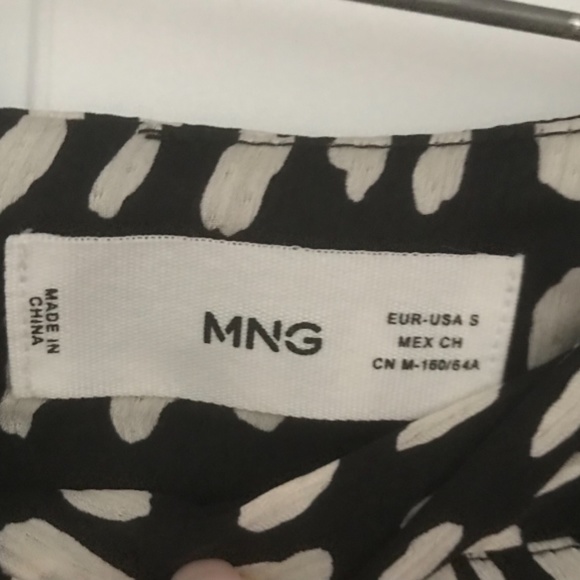 Mango black and white silk skirt - Picture 3 of 3